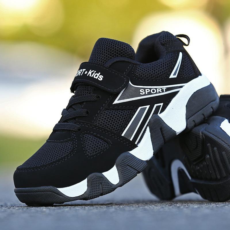 2025 Spring Classmates Children's Sports Shoes Boys Tide with Casual Shoes Lightweight Double Mesh Boys Sports Shoes Tide