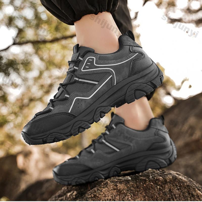 Fashion Men Shoes 2025 Spring Autumn New Fashion Breathable Mesh Non Slip Platform Sneakers Comfortable Lace-up Casual Running Shoes