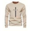 Men's Graphic Design Round Neck Long Sleeved Sports T-shirt
