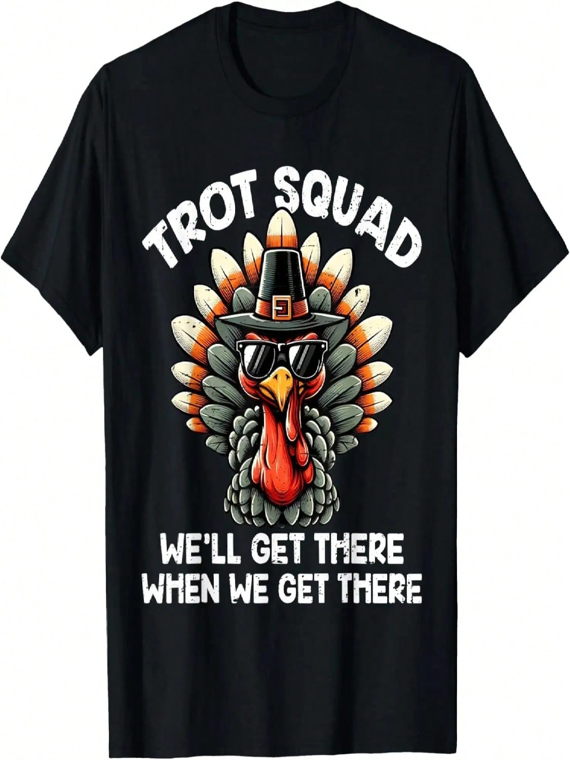 Turkey Trot Squad Funny Thanksgiving Running Costume Boys T-Shirt S разноцветный