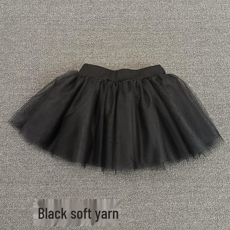 Dívčí čtyřvrstvá měkká bílá baletní tutu sukně na vystoupení