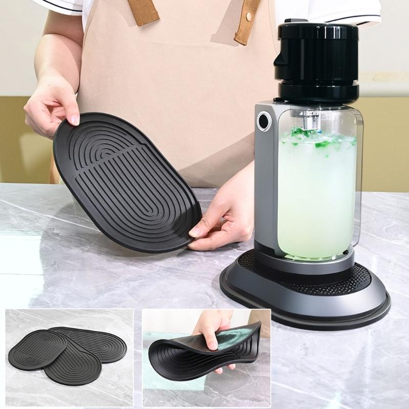 Various Device Anti Slip Silicone Mat Elastic Sodas Carbonator Mat for Sodas Machine Bases Secure Grip Easy Installation