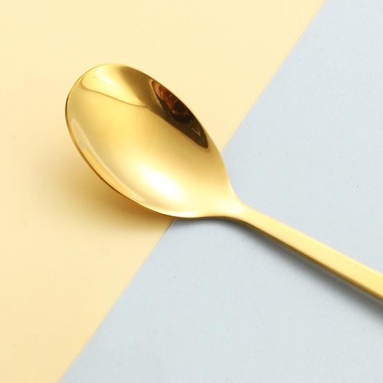 Stainless Steel Spoon And Fork Set Creative Round Head Spoon Cartoon Dessert Utensils Dishwasher Safe Cutlery for Gifts And Parties