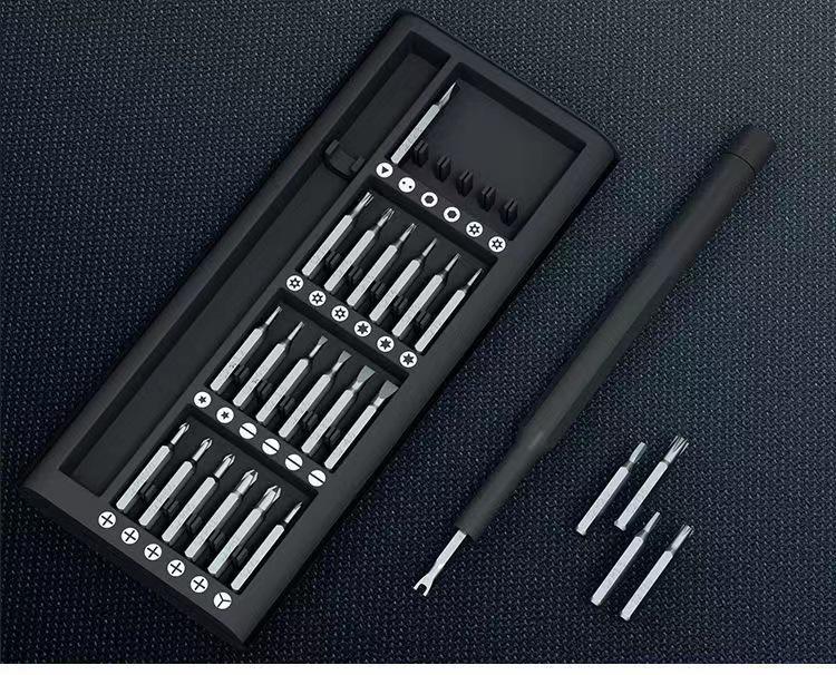 

24-in-1 Precision Screwdriver Set with S2 Bits & Plastic Case for Multifunctional Mobile Phone Repair
