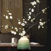 Elegant Pink Plum Blossom Dried Flower Bouquet for Home Decoration