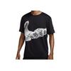 Nike Graphic Print Regular Fit Crew Neck T-Shirt Men Tops Black DV9263-010