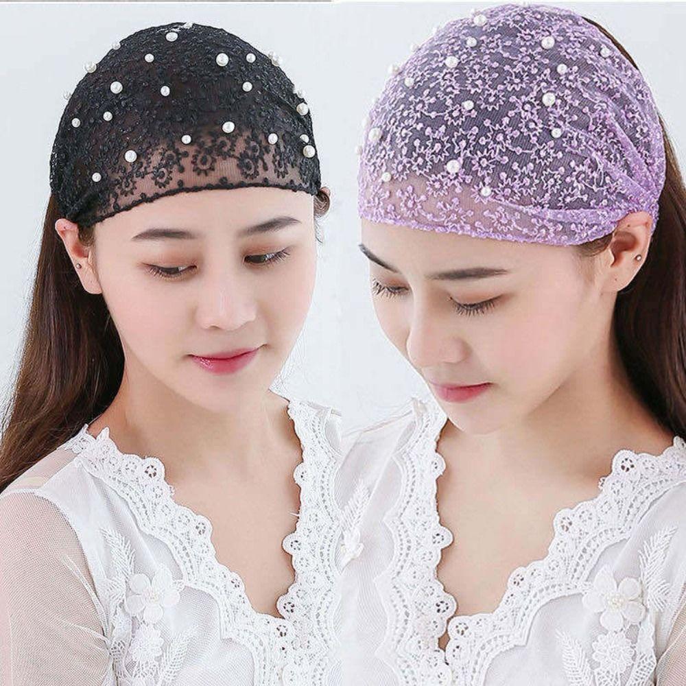 Wide Side Hair Hoop Lace Hairbands Portable Headband Girls