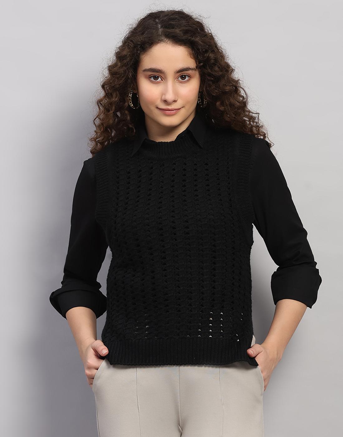 Monte Carlo Women s Round Neck Sleeveless Top S чёрный