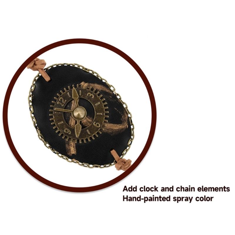 Steampunk Pirate Eye Patches Adjustable Reusable Eye Cover Pirate Costume Accessories Decorative Single Eye Patches