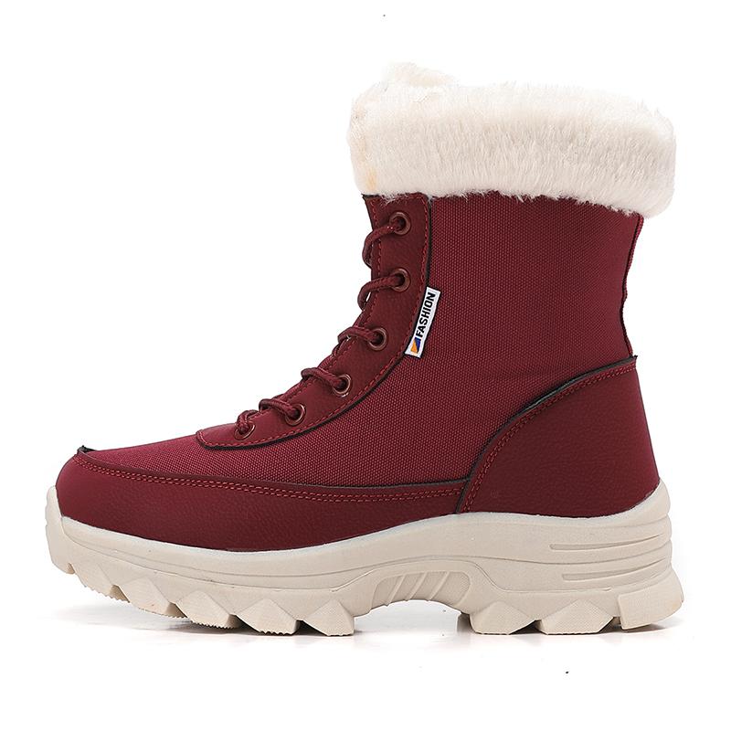 35-43 Winter Dames Grote Maat Sneeuwlaarzen Verdikte Pluche Dameslaarzen