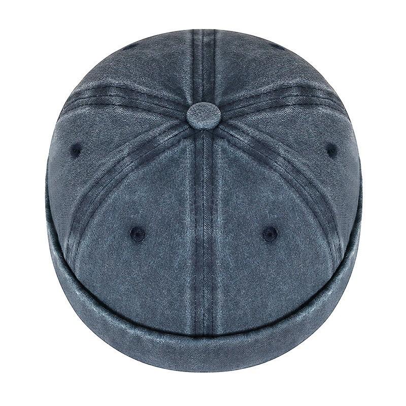 Spring and autumn new washed cotton melon fur hat couple street hip hop soft top Tang hat men's and women's versatile landlord hat