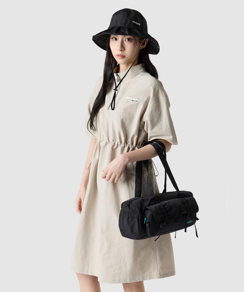 UMBRO Linen-Like Half-Zip Women'S Dress Beige Ur122Cop31