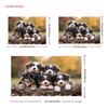 2D Autumn Forest Cute Puppy Photography Background Cloth for Studio