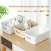 Desktop Sundries Storage Box Cosmetics Snack Sorting Storage Plastic Box Household Living Room Plastic Storage Box