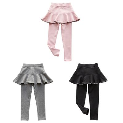 Παιδικά κοριτσίστικα κολάν μονόχρωμα βολάν παντελόνια