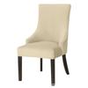 Velvet Dining Chair Cover Strech Elastic Chair Covers High Back Sloping Arm Spandex Chairs Slipcovers For Banquet Home Decor