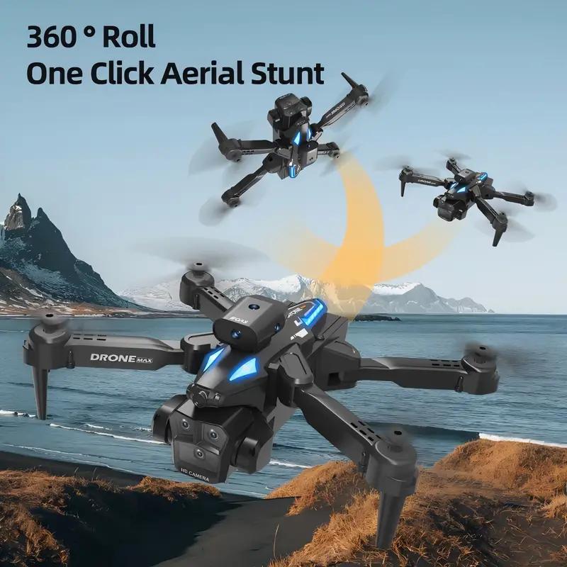 The C10 Quad-axis Folding 360° Obstacle Avoidance Drone Is Equipped With 2 Batteries, Optical Flow Positioning, And Remote Contr