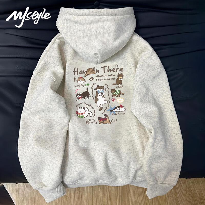 

MJ STYLE Women s Fleece-Lined Pullover Hoodie S