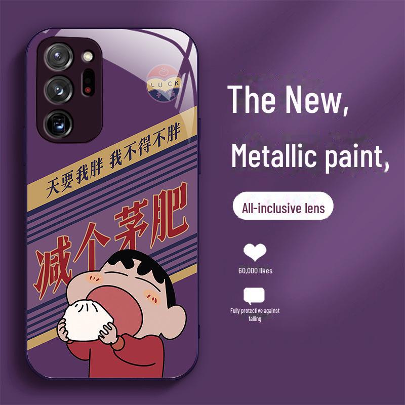 

Модный чехол из жидкого стекла для Samsung A10/A13/A04, забавный дизайн для мужчин и женщин Samsung M40s