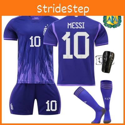 Camisa de Futebol Argentina Away Campeão 2223 Três Estrelas de Alta Qualidade Para Adultos