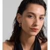 Yhpup Daily Stainless Steel Geometric Hollow Oval Drop Hoop Earrings 18K Golden PVD Plated Versatile Wear Jewelry Basic Classic