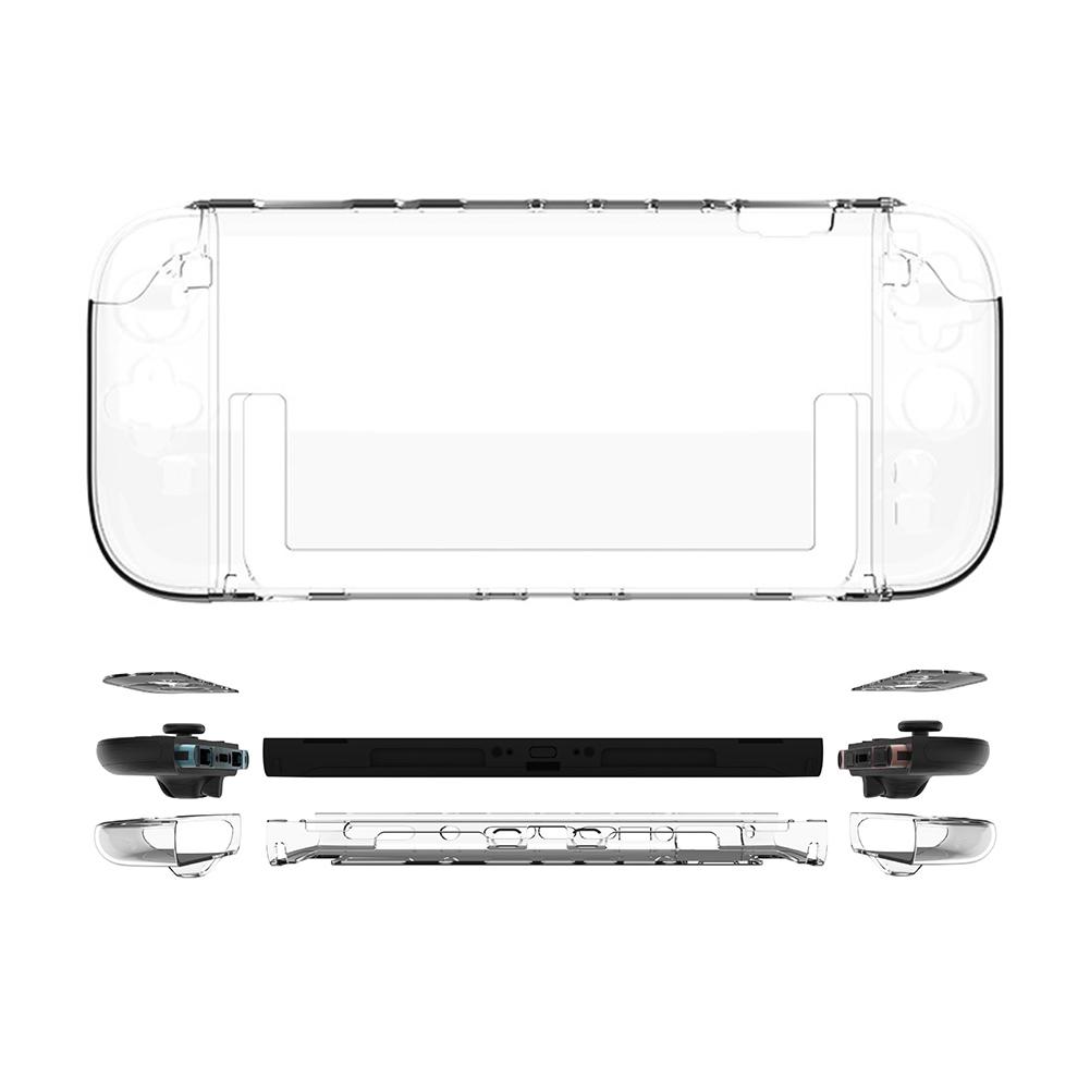 Crystal Case for Switch 2 Detachable PC Protective Case Cover Shockproof Protection Skin Anti-Scratch Anti-Drop Game Accessories
