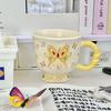 Birthday Gift for Girlfriends, Girl's Heart Butterfly Mug, High-value Ceramic Water Cup, Girl's Souvenir Gift Box.