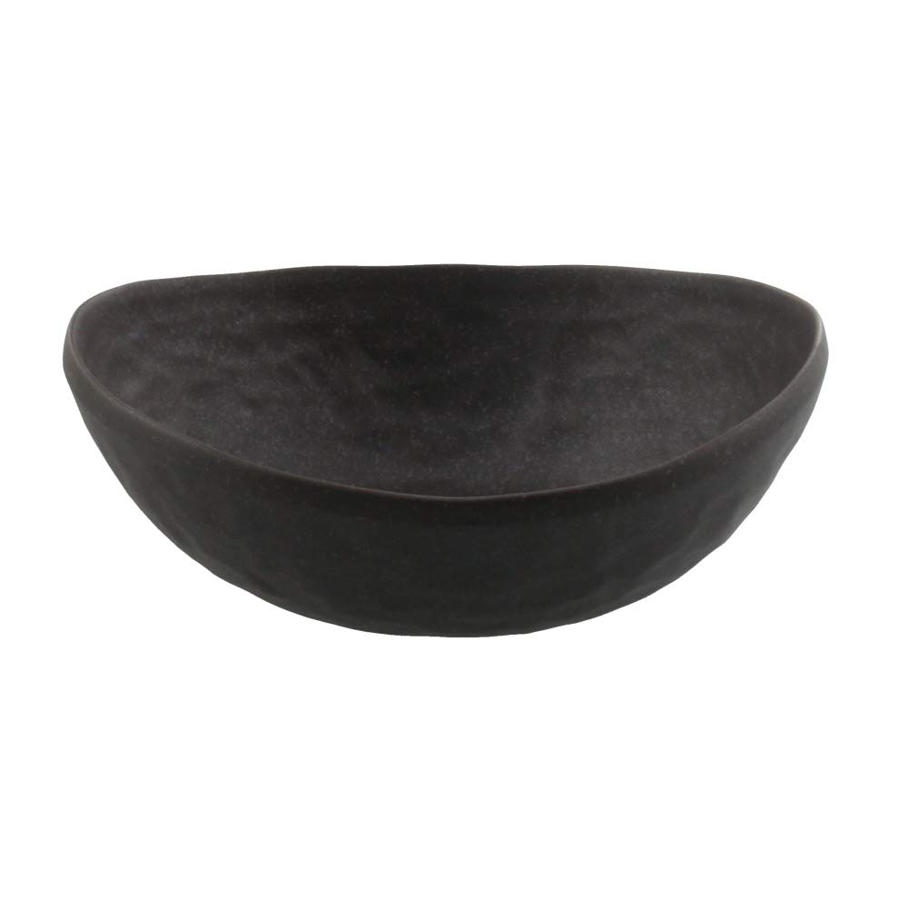 

Tableware East Japanese oval bowl (black brush)