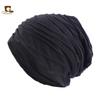 Men's and women's autumn and winter thermal pullover hats, cotton pleated headscarf hats, stacking hats, baotou hats TTM