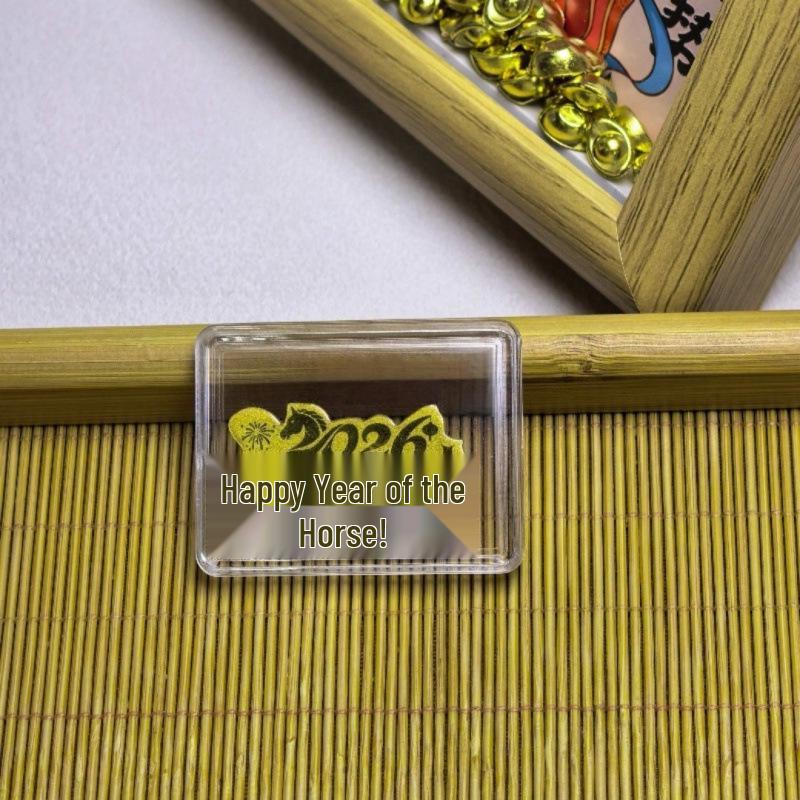 Adesivo per Telefono Cartoon con Foglia d'Oro - Adesivo in Oro Puro 999, 2 mg d'Oro, Regalo Perfetto per gli Amici.