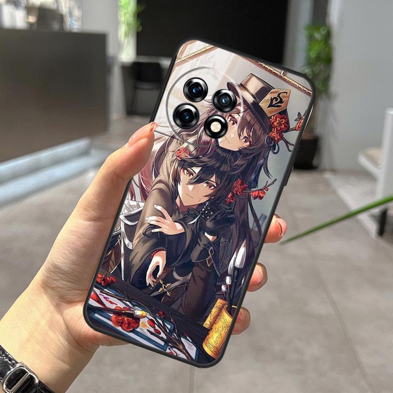 Genshin Impact Zhongli Hutao Case For OnePlus 11 8 9 10 Pro 8T 9RT 10R 10T 11R Nord CE 2 Lite 2T N10 N20 Ace Pro Cover