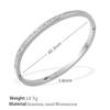 French Stainless Steel Bracelet Sweet Small Fresh Jewelry Does Not Fade Narrow Version Half Circle Full Diamond Buckle Bracelet Women