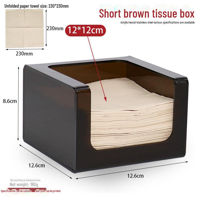 Square Tissue Box - Restaurant & Hotel Napkin Holder