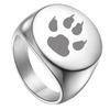 Fashion Tetragrammaton Viking Rings For Man Wahyeh Magical Blessed Pentagram of Solomon Amulet Stainless Steel Punk Male Ring