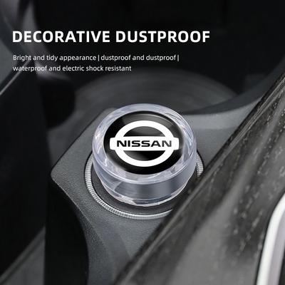 Car Cigarette Lighter Dust Proof Protect Cover Lighter Button For GTR NISMO Qashqai Patrol X-trail Tiida Navara Sylphy