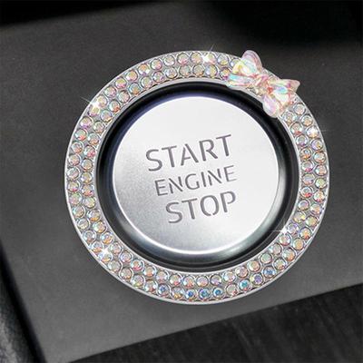 Auto Zündring Strass Design Motor Startring Auto Zündknopf Dekorring Motor Startring Auto Startknopf