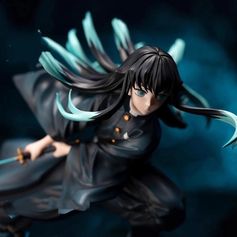 Demon Slayer Tokito Muichiro GK Figur Anime Statue Schreibtischdekoration Sammlerstück Spielzeug Anime Zubehör Figur Für Fans