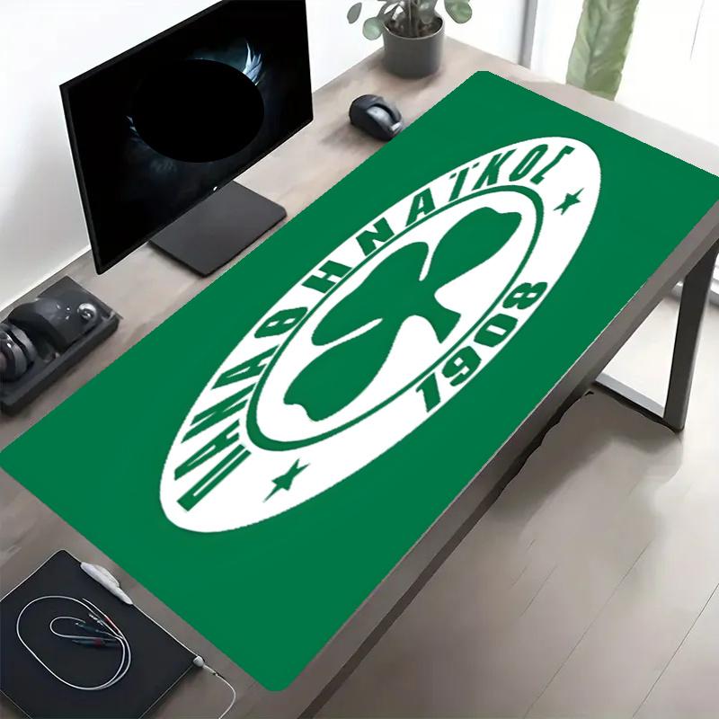 Panathinaikos FC Print Mouse Pad, Anti‑Slip Desktop keyboard Mat, for PC Laptop Gaming Working Daily Use, Cool Festival Birthday Gift