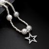 Collane con Catena di Perle Finte con Ciondolo a Stella Piccola Collana da Uomo alla Moda Collare Perline Accessori da Collo Gioielli di Moda 2026