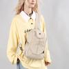 Schoolbag Large capacity breast bag Multifunctional small backpack Short trip bag Women's new solid color small backpack Fashion women's backpack