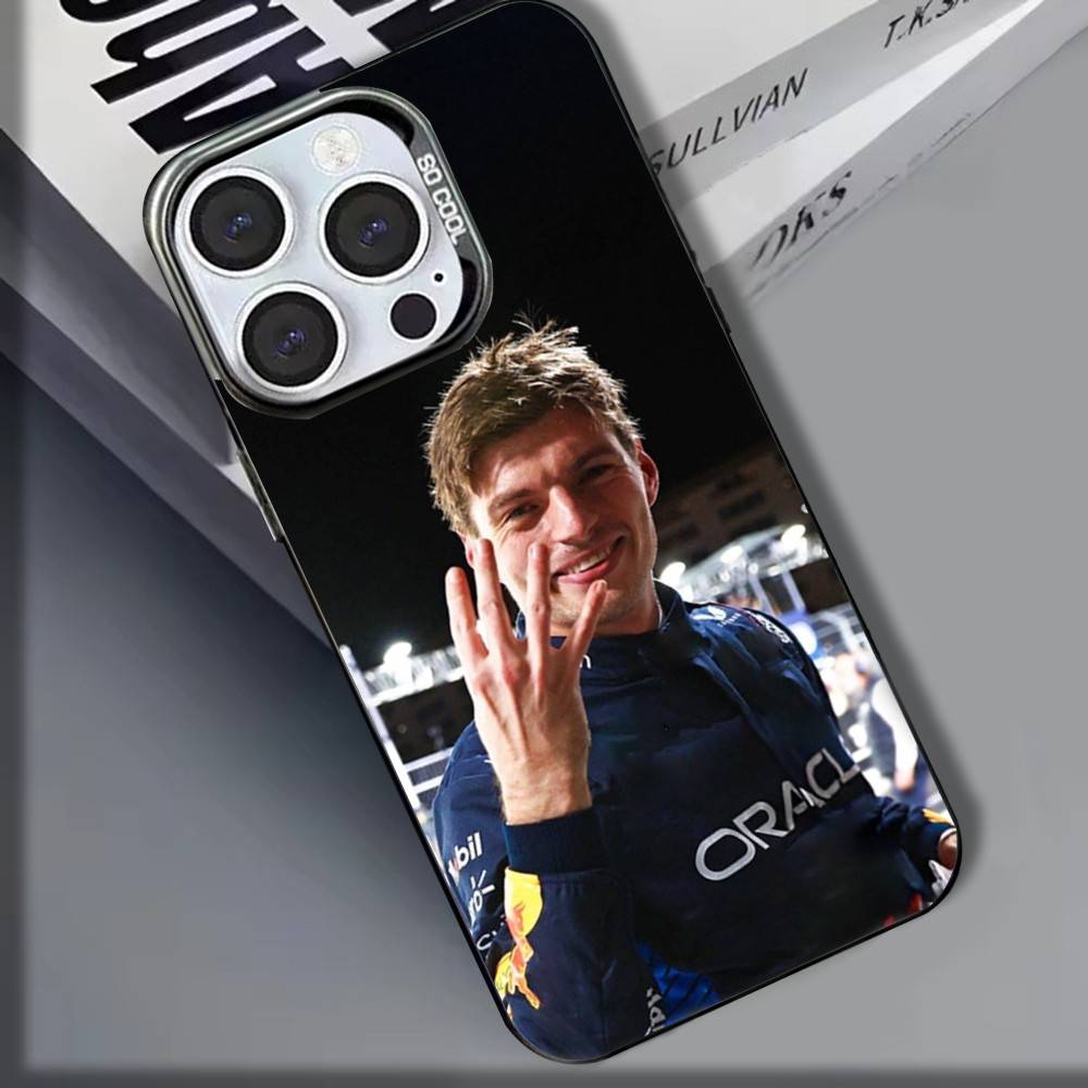 Custodia per Telefono Driver M-Maxs V-Verstappens Per iPhone 16,15,14,13,12,11,8,7,Pro,Max,Plus,Mini,XS,SE Copertura Opaca Antiurto