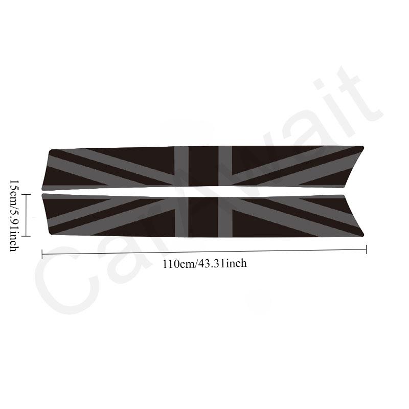 For MINI Cooper F55 F56 F57 F65 F66 F67 J01 J05 Car Hood Bonnet Sticker Cover Grille Trim Vinyl Overlay Decals Car Decoration