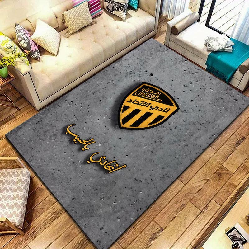 Al-Ittihad FC Carpet Rug for Living Room Bedroom Home Sofa Decoration,Kids play Non-slip Floor Mat