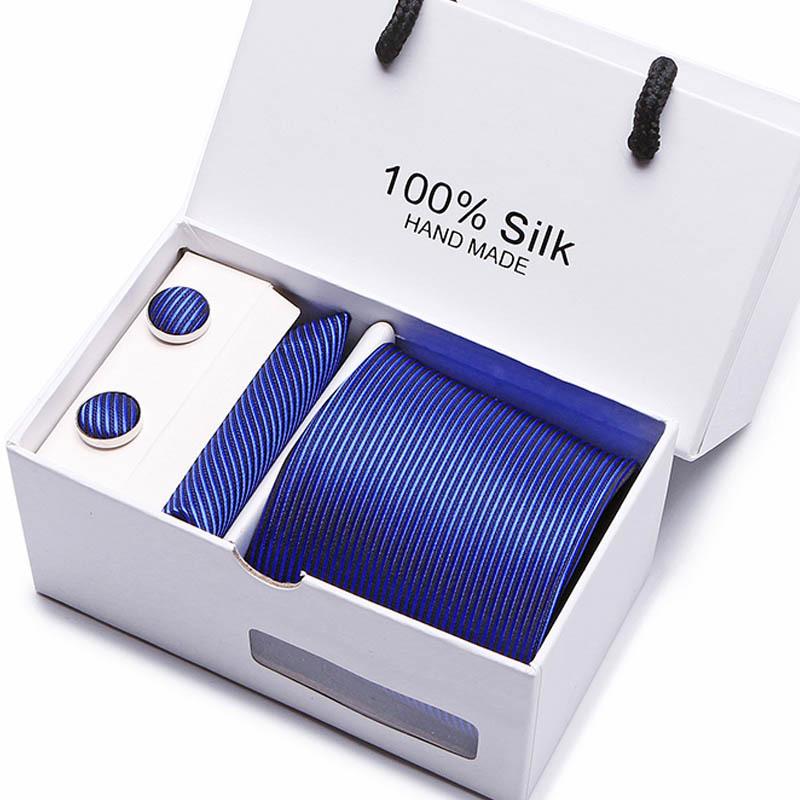 Gift Box Five-Piece Tie Men'S Formal Wear Business Casual Wedding Groom Bow Tie Square Scarf