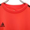 Adidas Back Print Football Long Sleeve Wear O Orange 3 Lines Men's Used