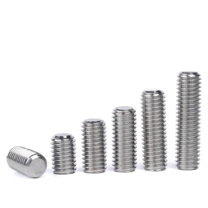 Bingyu 304 Stainless Steel DIN913 Flat End Hex Socket Set Screws