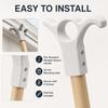 3-in-1 Skylight Opener Hook Head, 24mm Broom Handle Adapter, Screw Fixed Vent Blind Control Accessory , Roof Window Hook