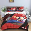 2026 New Super Mario Game-Themed Duvet Covers and Pillowcases – Suitable for Single, Double, Queen, and King Beds