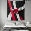 Bulls Team Background Threepiece Set 1 Duvet Cover 2 Pillowcase Without Core Duvet Cover And Pillowcase Soft And Comfortable Bedding Set