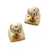 High Grade Zinc Alloy Invisible Door Lock Brass Magnetic Double-sided Lock Single Tongue Pumpkin Shape Spherical Lock Bedroom
